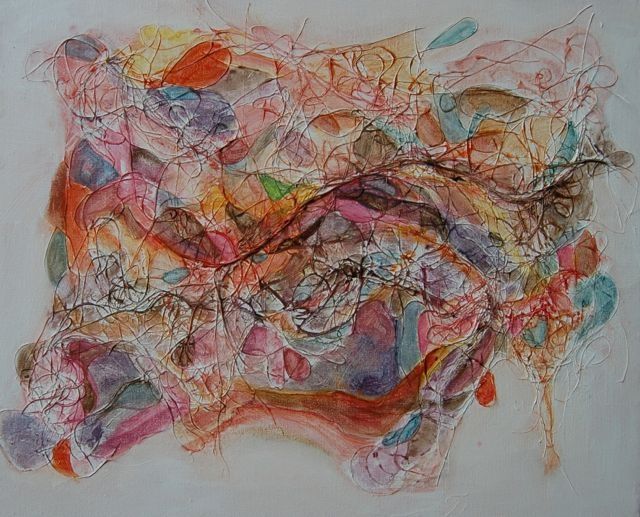 Painting titled "Fête foraine" by Isabelle Liger, Original Artwork