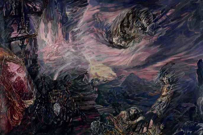 Painting titled "Conan3" by Isander4, Original Artwork, Oil