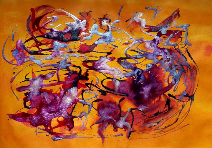 Painting titled "Contrebande (I)" by Isankis, Original Artwork
