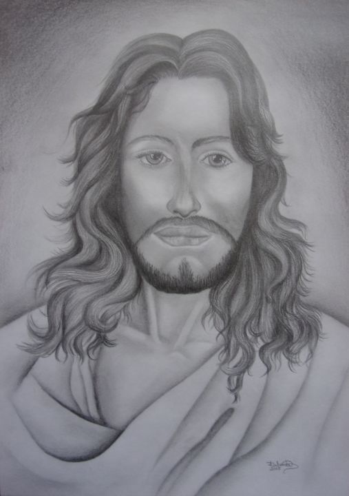 Painting titled "Jesus Cristo - Jesu…" by Isabel Cabrita, Original Artwork, Other