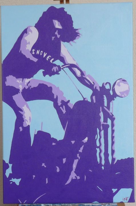 绘画 标题为“shovel” 由Isat Peinture, 原创艺术品, 油