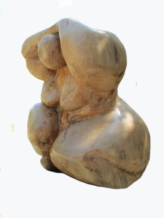 Sculpture intitulée "Déjème" par Iscara, Œuvre d'art originale, Bois