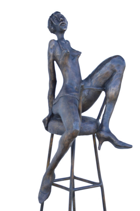 Sculptuur getiteld "Miss Cara 3/8" door Iscara, Origineel Kunstwerk, Bronzen
