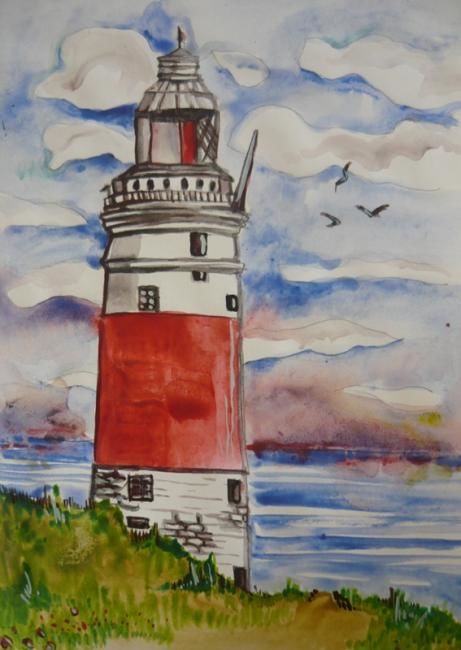 Drawing titled "Landscape in the wa…" by Iscariotteh, Original Art,