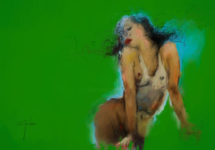 Digital Arts titled "Sensual Woman.jpg" by Ish Gordon, Original Artwork