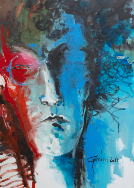 Peinture intitulée "The French Man" par Ish Gordon, Œuvre d'art originale, Acrylique