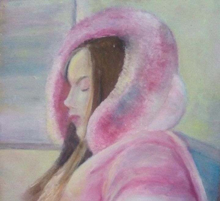 绘画 标题为“sleeping girl” 由Irina Ishimscai & Victor Golubev, 原创艺术品, 油