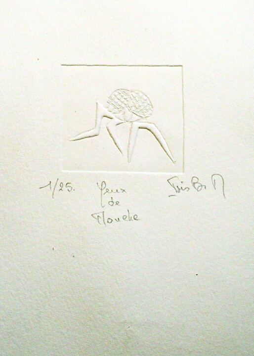 Gravures & estampes intitulée "03)c1/25 Yeux de mo…" par Isis Bi M, Œuvre d'art originale