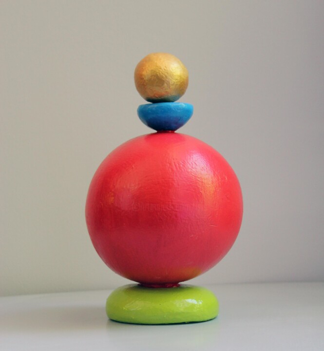 Sculpture titled "228)  Plum" by Isis Bi M, Original Artwork