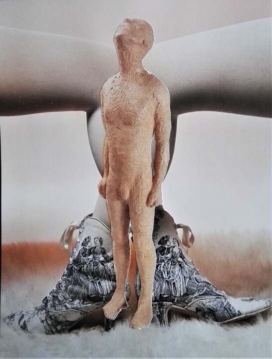 Collages titulada "Between The Legs." por Isra, Obra de arte original, Collages