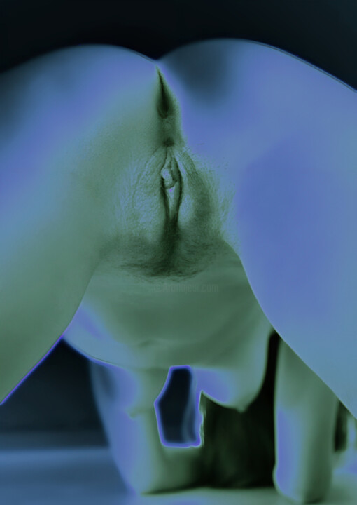 Grafika cyfrowa / sztuka generowana cyfrowo zatytułowany „Neon Nude” autorstwa Isra, Oryginalna praca, Manipulowana fotograf…