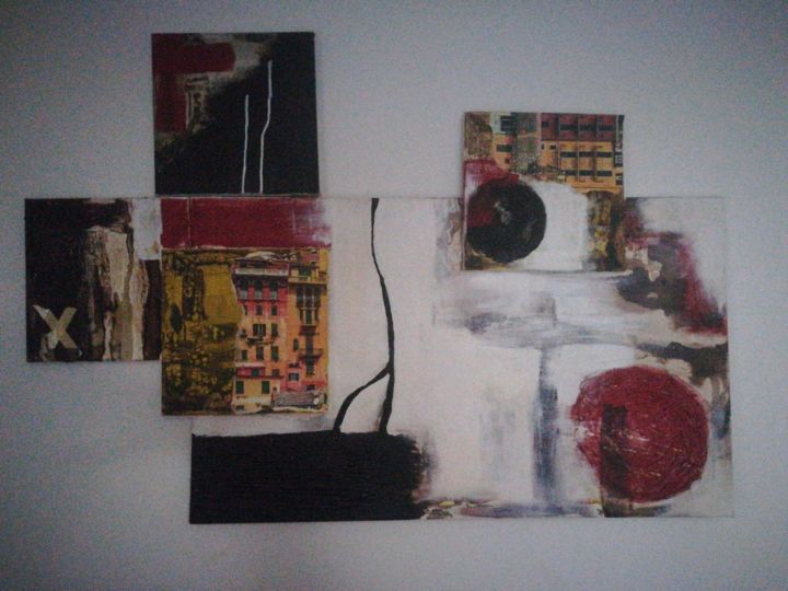 Pintura intitulada "Inside her home" por Cátia Mendes, Obras de arte originais, Acrílico