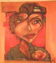 Peinture intitulée "FIGURE FEMME" par Giamba, Œuvre d'art originale