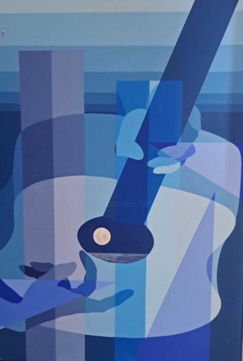 Malerei mit dem Titel "musica plastica 02" von Italo Somma, Original-Kunstwerk, Acryl
