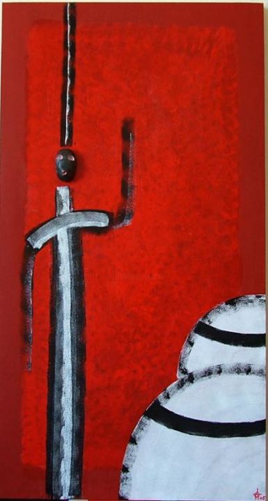 Pittura intitolato "N-9" da Itto, Opera d'arte originale,