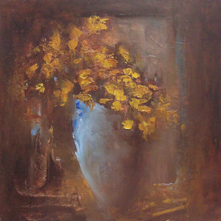 Painting titled "Little light" by Elena Yudina, Original Artwork, Oil