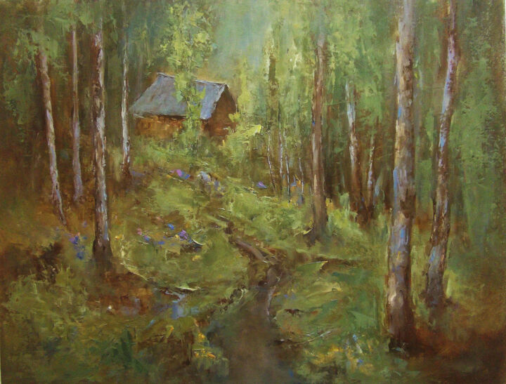Painting titled "Dream" by Elena Yudina, Original Artwork, Oil
