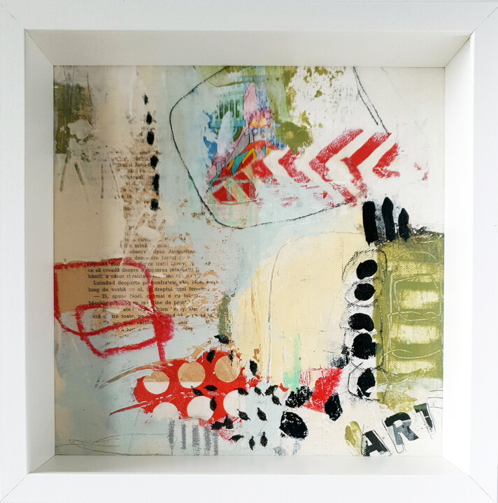 Painting titled "United no. 2" by Iulia Paun, Original Artwork, Acrylic Mounted on Plexiglass