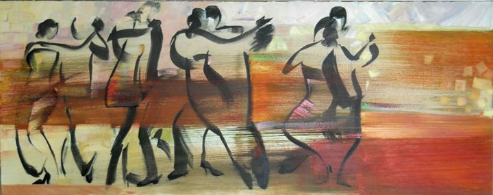 Painting titled "tango IV" by Iulian Mîță, Original Artwork