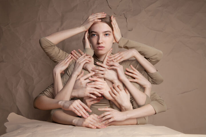 Цифровое искусство под названием "Sense of self" - Iuliia Isaeva, Подлинное произведение искусства, Фотомонтаж