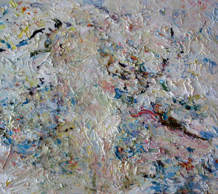 Картина под названием "В саду" - Юлия Липчанская, Подлинное произведение искусства, Масло