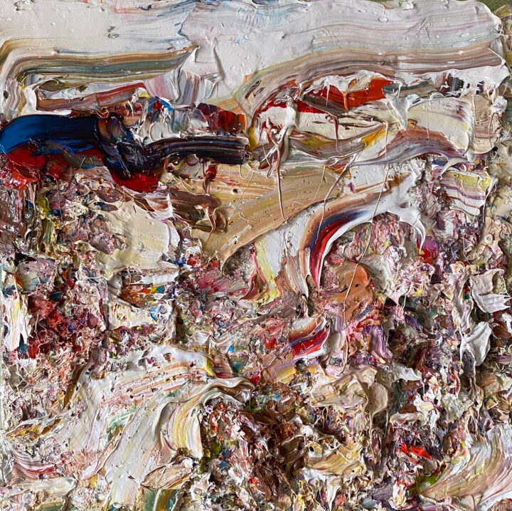 Картина под названием "Река" - Юлия Липчанская, Подлинное произведение искусства, Масло