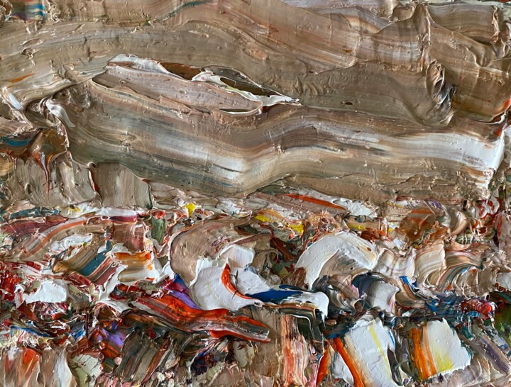 Картина под названием "Прилив" - Юлия Липчанская, Подлинное произведение искусства, Масло