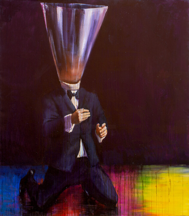 Картина под названием "I can not breathe 2" - Iurii Denysenkov, Подлинное произведение искусства, Масло