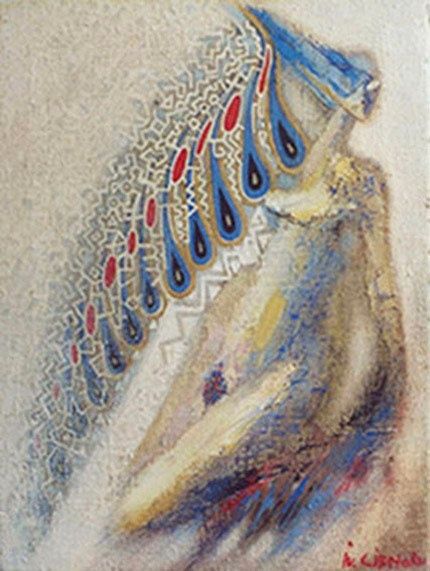 Painting titled "Aripa; Wing" by Iurie Cibotaru, Original Artwork