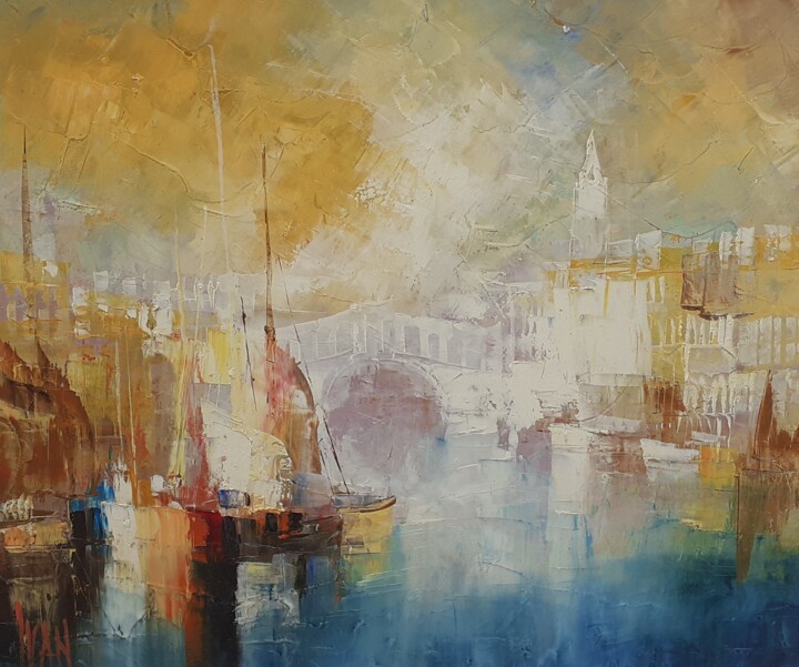 Pintura titulada "Venise 3" por Ivan, Obra de arte original, Oleo