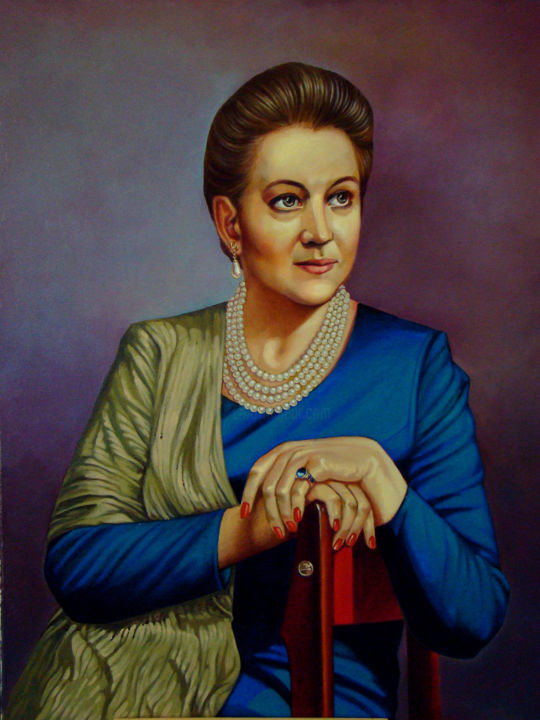 Painting titled "Portrait of Degteva…" by Ivan Degtev, Original Artwork, Oil