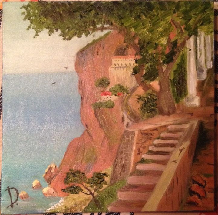 Картина под названием "Greece.jpg" - Ivan Diak, Подлинное произведение искусства, Масло