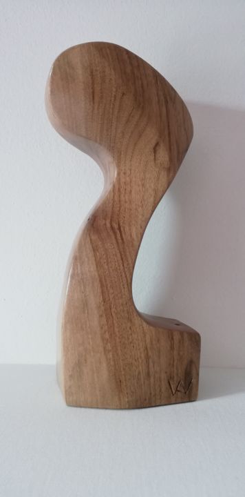 Sculpture titled "Due" by Ivan Fabani, Original Artwork, Wood