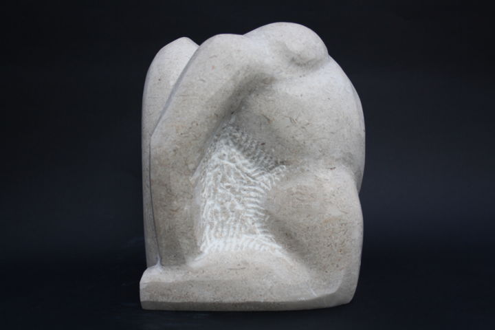 Sculpture titled "woman 1.jpg" by Ivan Mladenović, Original Artwork, Stone