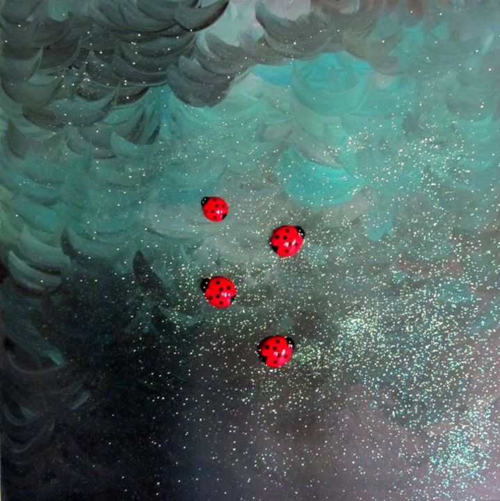 Pittura intitolato "esplosione-di-event…" da Ivana Castelliti, Opera d'arte originale, Altro