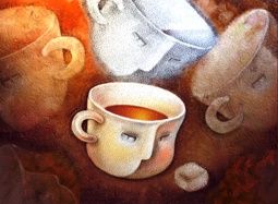 Картина под названием "Чашка" - Лилия Иванова, Подлинное произведение искусства