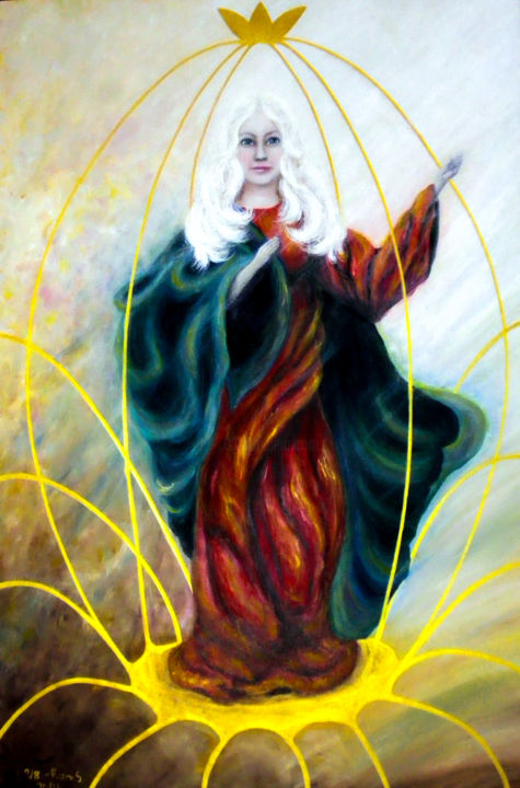 Painting titled "Ascension" by Svetlana Ivanova, Original Artwork, Oil