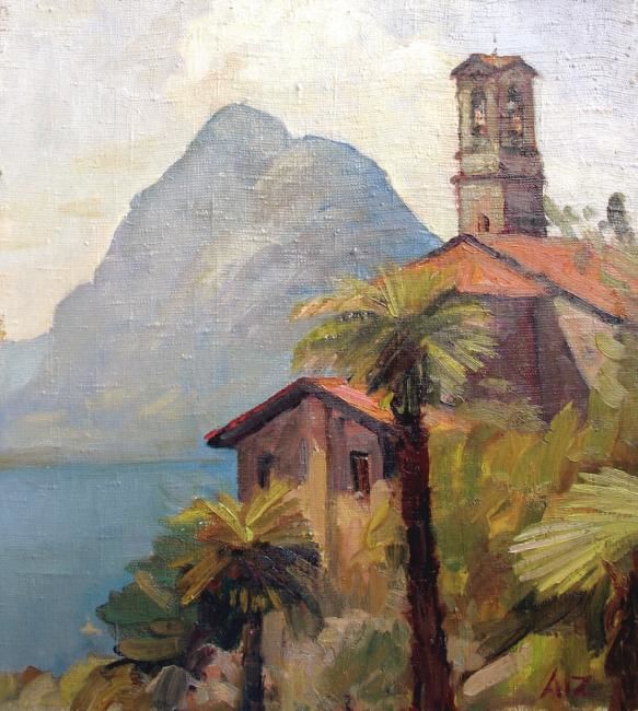 Painting titled "Pecpusdiena Kastano…" by Ivars Aizkalns, Original Art,