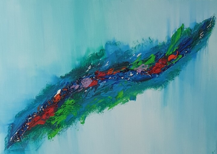 Painting titled "Abstract Original p…" by Iveta Zaharova (Kārkla), Original Artwork, Acrylic