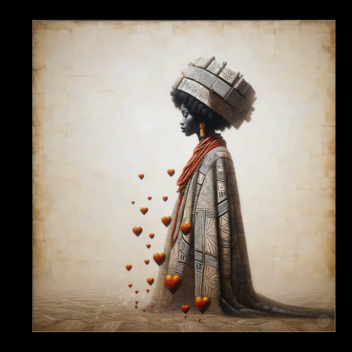 Arts numériques intitulée "Sillage d’Afrique" par Iviha Deidi, Œuvre d'art originale, Peinture numérique