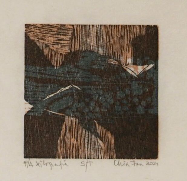 Printmaking titled "Untitled P/A" by Ivonne Chia, Original Artwork, Xylography