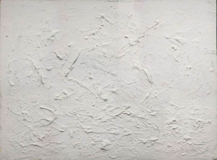 Peinture intitulée "White Waltz" par Bi, Œuvre d'art originale, Acrylique
