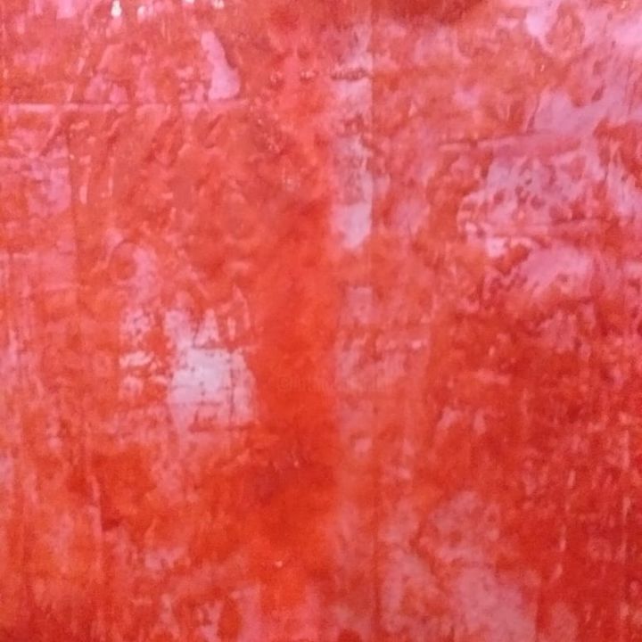 Pittura intitolato "Red" da Ioanna Skantzeli, Opera d'arte originale