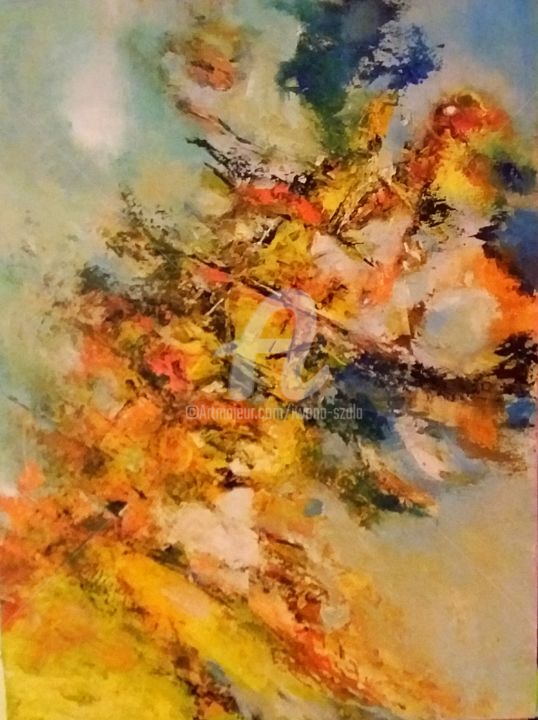 Painting titled "Art abstrait5" by Is, Original Artwork, Acrylic