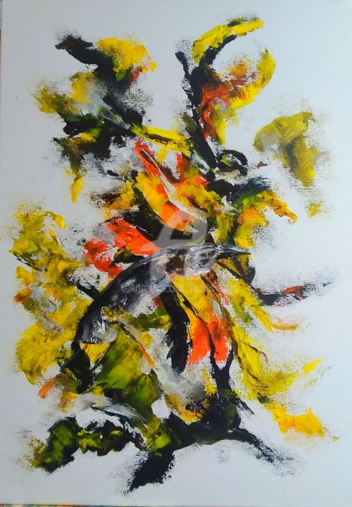 Painting titled "Variation 53" by Is, Original Artwork, Acrylic