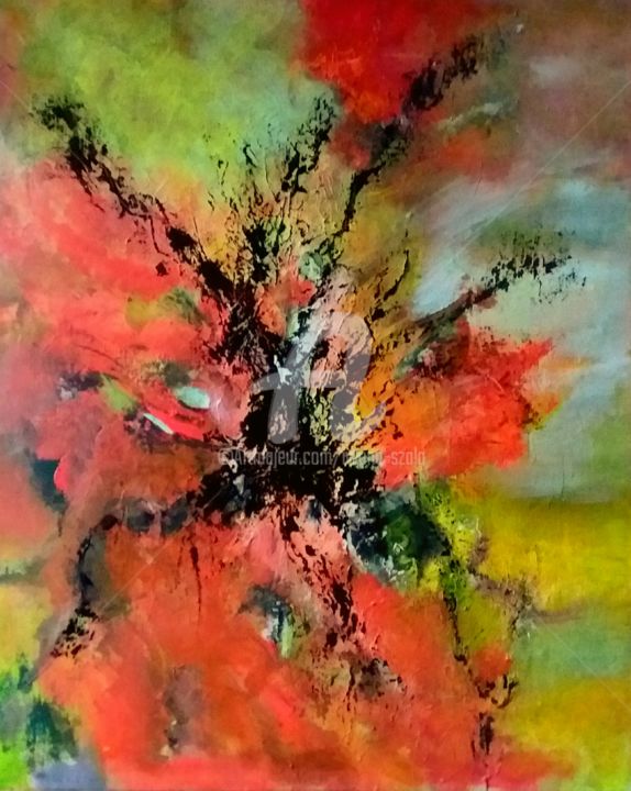 Painting titled "Variation 71" by Is, Original Artwork, Acrylic