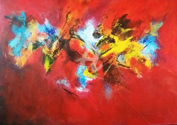 Painting titled "Variation 85" by Is, Original Artwork, Acrylic