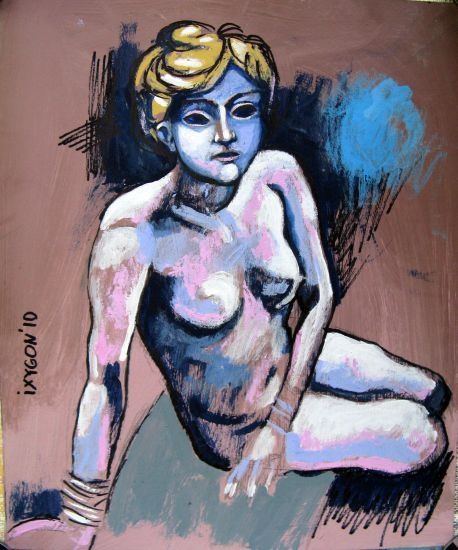 Drawing titled "Nude" by Ixygon, Original Artwork, Other