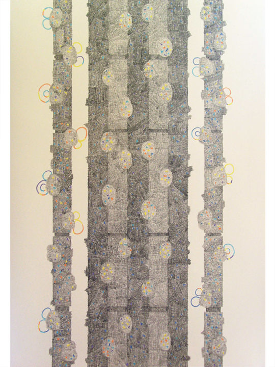 Dessin intitulée "Les bourgeons" par Izabela Hren, Œuvre d'art originale, Autre