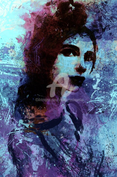 Digital Arts titled "Face 11" by Izabela Rostkowska, Original Artwork, 2D Digital Work